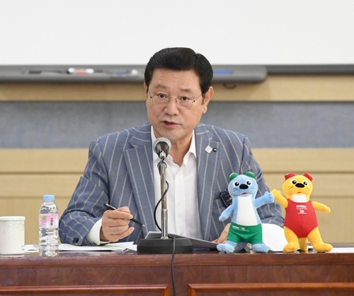 [광주세계수영] 이용섭 조직위원장 긴장의 끈 놓지 말아야