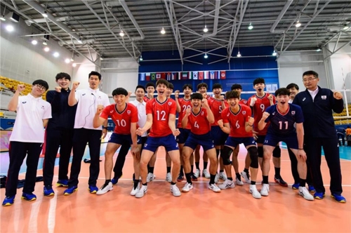 한국 남자배구, U-21 세계선수권서 바레인 꺾고 7위로 마감