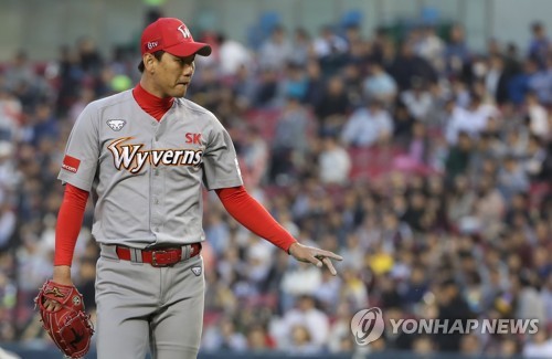 SK 김광현, 개인 통산 1천400탈삼진…역대 9번째