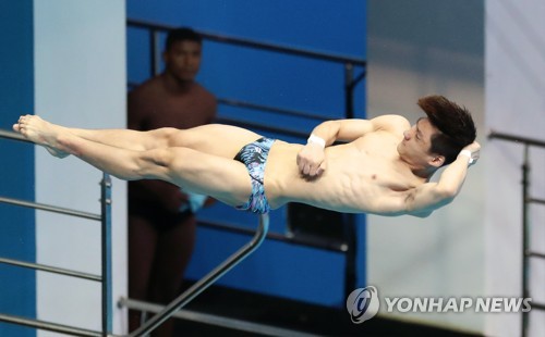 -광주세계수영- 우하람 4년 만에 3m 스프링 준결승 진출…예선 3위