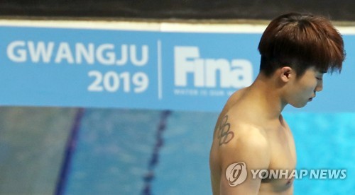 [광주세계수영] '극적인 도쿄행' 우하람, 메이저대회 3ｍ 개인전 악연은 끝