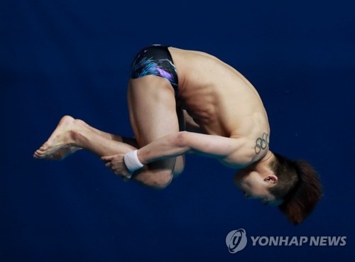 [광주세계수영] 4위 우하람 1∼3위 존경하는 선수들, 그래도 많이 따라잡았다