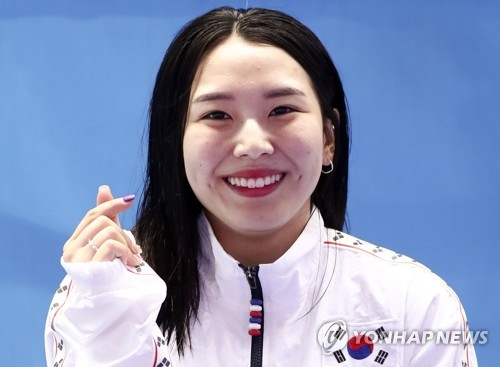 [광주세계수영] '유일한 메달리스트' 김수지 한국 선수들, 모두 열심히 했어요