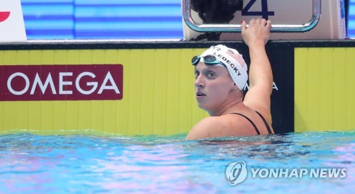 [광주세계수영] 자유형 400ｍ 4연패 놓친 러데키, 2종목 연이어 기권(종합)
