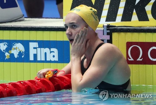 -광주세계수영- 호주 티트머스, 자유형 400m서 러데키 4연패 저지 '파란'