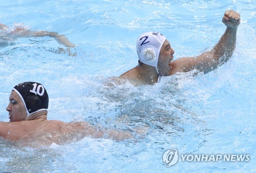 -광주세계수영- '해냈다' 남자수구…최종전서 뉴질랜드 꺾고 첫 승(종합)
