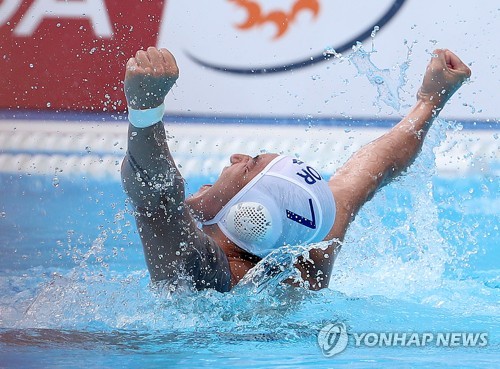 -광주세계수영- '해냈다' 남자수구…최종전서 뉴질랜드 꺾고 첫 승(종합)