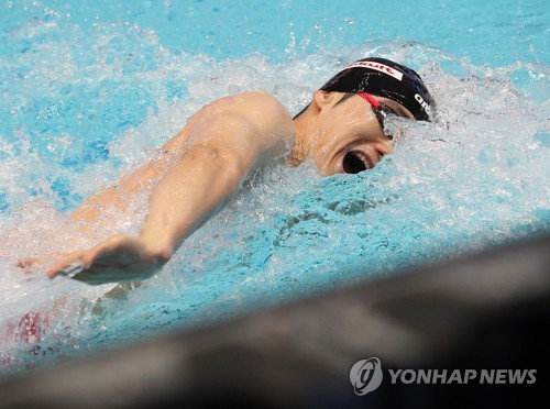 -광주세계수영- 혼성 계영 400m서 한국신기록…3분31초20(종합)