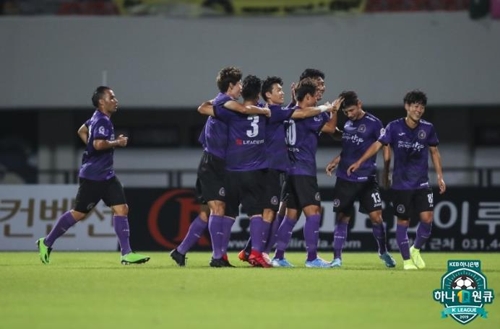 프로축구2부 안양, 전남에 4-2 대승 '8경기 무패행진'