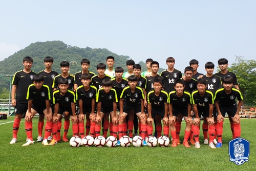 한국 U-15 축구 대표팀, 국제친선대회서 몬테네그로 4-0 완파