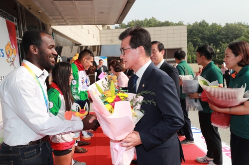 충주 세계무예마스터십 참가 선수단, 선수촌 입촌 시작