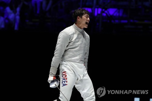 '에이스' 오상욱, 김창환배 펜싱 남자 사브르 개인전 우승