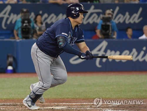 최지만 대타로 나와 뜬공…타율 0.255
