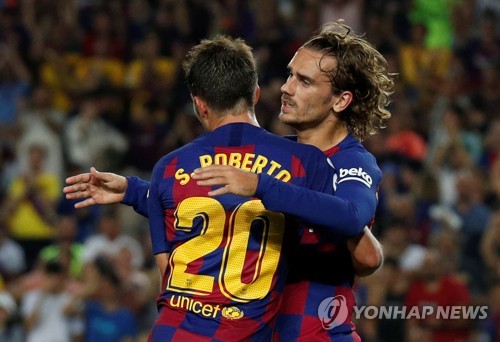 그리에즈만, 바르사 데뷔골 등 2골 1도움 활약…팀은 5-2 대승