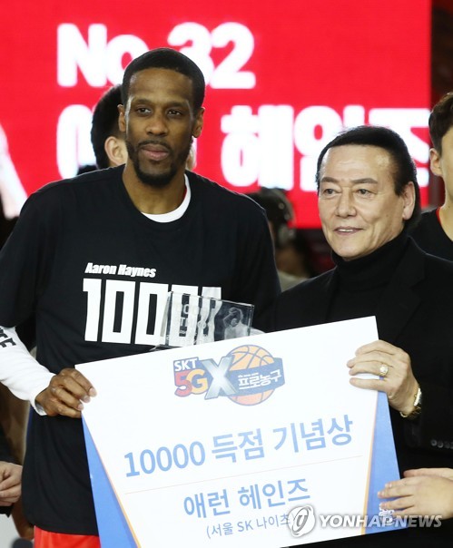 프로농구 헤인즈, SK와 계약…12년 연속 한국서 뛴다
