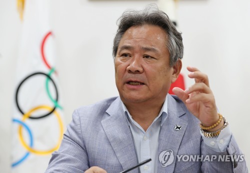 이기흥 독도표기·올림픽 방사능 문제 IOC가 해답 줄 것