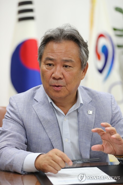 이기흥 독도표기·올림픽 방사능 문제 IOC가 해답 줄 것