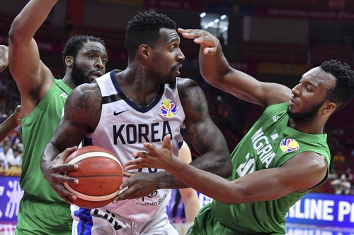 한국 농구, 나이지리아에 66-108 대패…월드컵 조별리그 3패