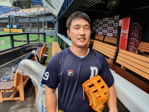 '몸 던지는' 김인태 부족한 점 많아요…그래서 더 열심히