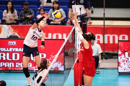 여자배구, 만리장성에 막혔다…월드컵 중국전서 0-3 완패