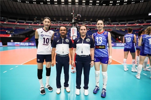 김연경·이재영 휴식…한국여자배구, 러시아에 패배