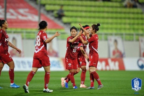 여자실업축구 현대제철, 상무 꺾고 개막 후 25경기 무패
