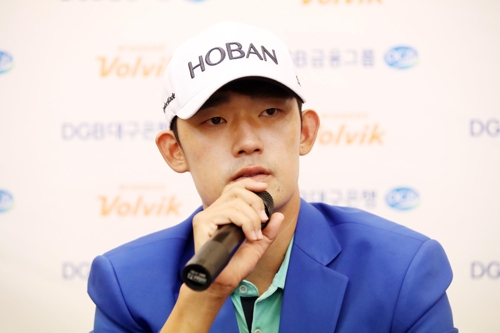 우승 기자회견이 '사죄 회견'…김비오 벌 달게 받겠다