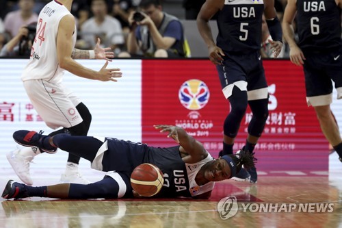 몰락한 디펜딩 챔피언…미국 농구, 월드컵 순위결정전에서도 패