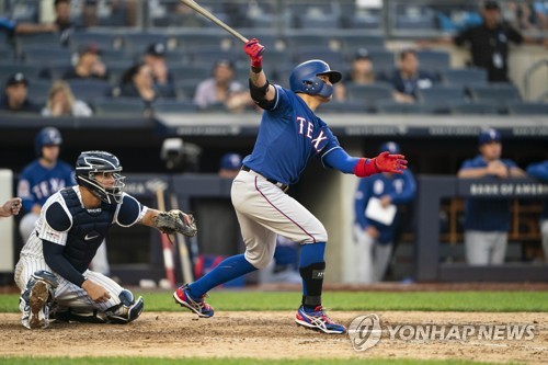 추신수 3연타석 삼진…MLB 텍사스는 대패