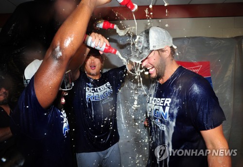 MLB 다저스, 7년 연속 내셔널리그 서부지구 우승(종합)