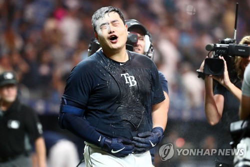 끝내기 홈런 친 최지만 너무 피곤해서 빨리 집에 가고 싶었다