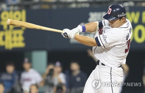 '몸 던지는' 김인태 부족한 점 많아요…그래서 더 열심히
