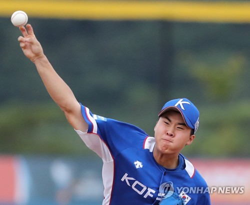 첫 점검 나선 장재영 MLB 스피드건 보니 긴장되던데요