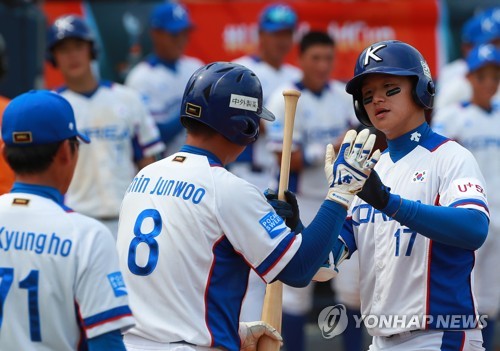 벼랑 끝에 몰린 한국청소년야구, 대만에 2-7 완패