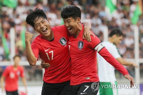 한국축구, 월드컵 예선 첫 경기서 투르크멘 제압…북한은 2연승(종합2보)
