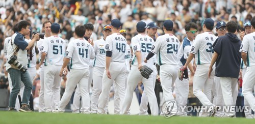 SK, kt에 패하고도 한국시리즈 직행 매직넘버 7(종합)