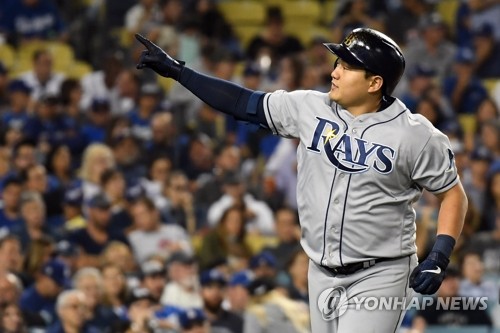 최지만, 개인 첫 MLB 한 시즌 100안타 돌파…멀티히트로 자축(종합)
