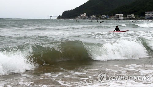 부산 태풍경보 발효…고층숲 마린시티 초속 50ｍ 강풍 분다