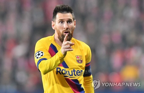 메시, 유럽 챔스 사상 첫 15시즌 연속 득점…바르사는 2-1 승리
