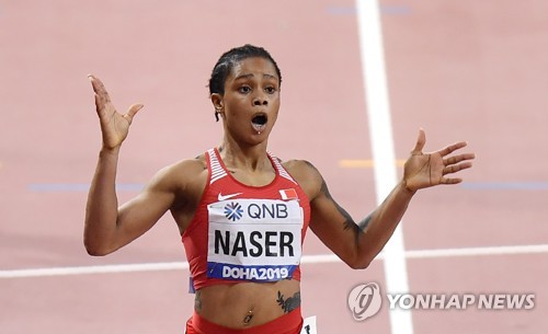 -세계육상- '천재' 나세르, 女 400ｍ '제왕' 밀러-위보 누르고 우승