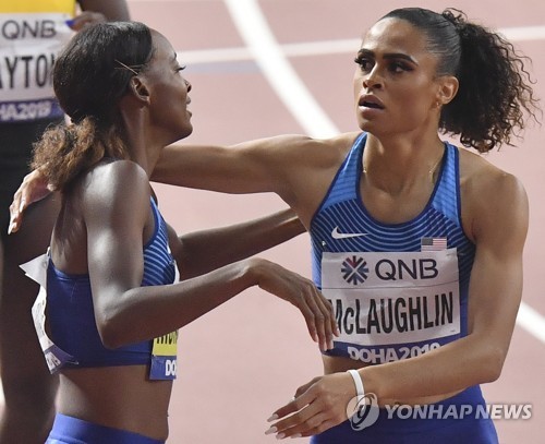 -세계육상- 무함마드, 여자 400ｍ 허들 세계新…대회 최고 명승부