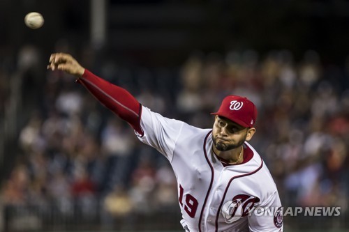 MLB 워싱턴 산체스, 셔저 대신 선발 등판…류현진과 맞대결
