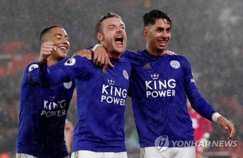 레스터시티, 사우샘프턴 9-0 대파…24년 만의 EPL 최다 골 차 승