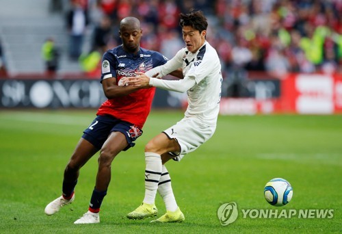 보르도 황의조, 선발 복귀·풀타임…팀은 0-3 패배