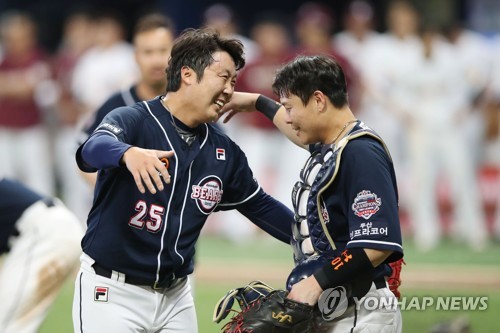 박세혁 생애 첫 태극마크 영광…한국시리즈 우승 기운 이어서