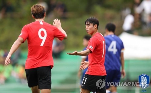 이동준·조규성 골맛…김학범호, 두바이컵 사우디전 2-0 승리