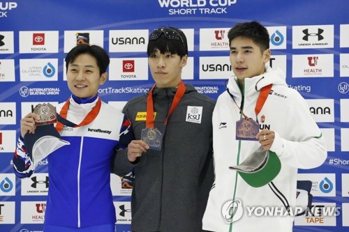 쇼트트랙 황대헌, 그랑프리 1차 대회 1,000ｍ 우승…대회 2관왕