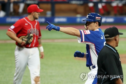 김광현 막고 김재환 뚫고…김경문호, 프리미어12 2연승