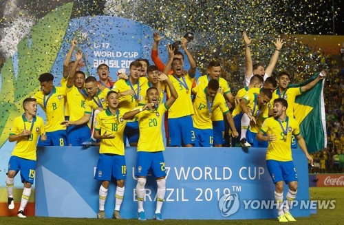 '극장골' 브라질, 멕시코 꺾고 U-17 월드컵 통산 4번째 우승