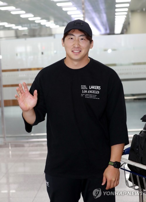 나성범, 미국서 재활 마치고 귀국…타격 훈련 시작